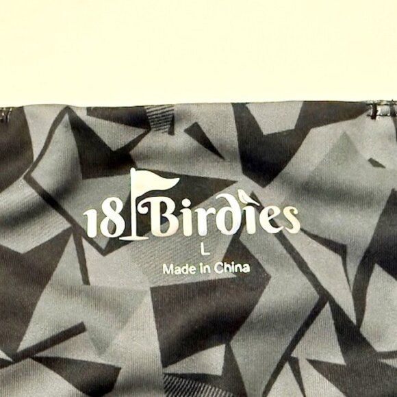 18 Birdies Theresa Skort Black & Gray Geometrical Golf Tennis Size L - Picture 4 of 7